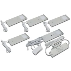 Hera Underskabsbelysning > Eco-Pad F LED-underskabsbelysning, 5, 3.000 K, alu