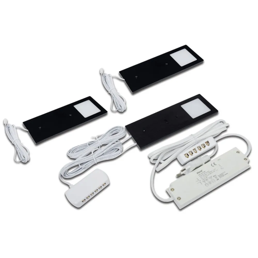 Hera Underskabsbelysning > Eco-Pad F LED-underskabsbelysning, 3, 4.000 K sort