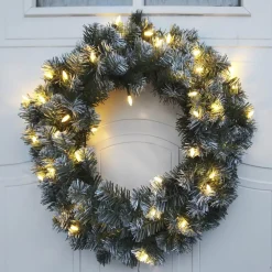 STAR TRADING Dekorationsbelysning|Julepynt > Edmonton-krans med 30 lysdioder, 50 cm