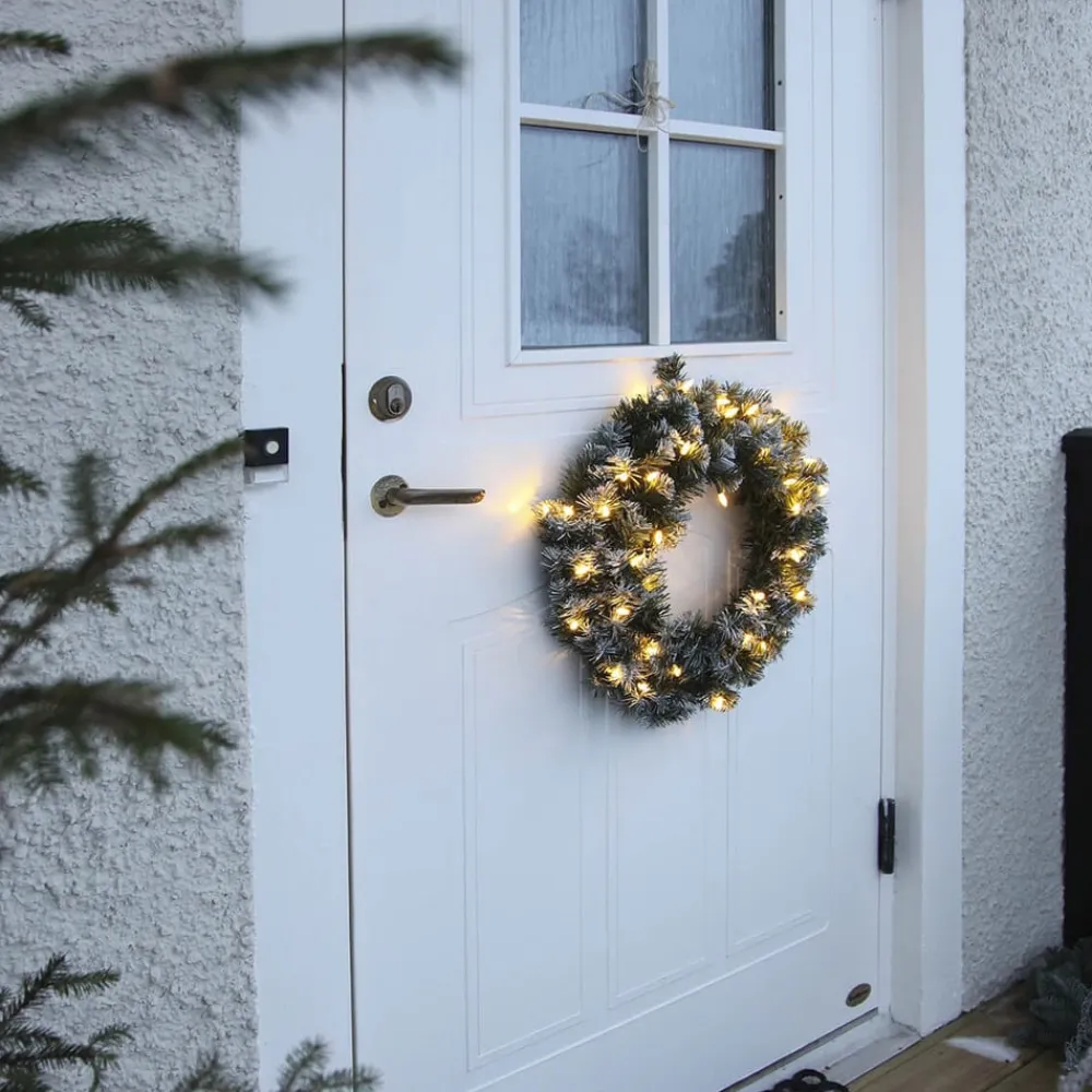 STAR TRADING Dekorationsbelysning|Julepynt > Edmonton-krans med 30 lysdioder, 50 cm