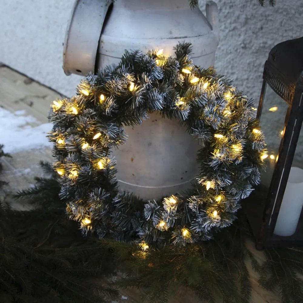 STAR TRADING Dekorationsbelysning|Julepynt > Edmonton-krans med 30 lysdioder, 50 cm
