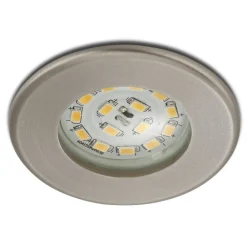 Briloner Loftlamper|Indbygningsspots > Effektivt Nikas IP44 LED-indbygningsspot, nikkel