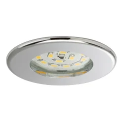Indbygningsspots|Spotlights ^ Briloner Effektivt Nikas IP44 LED-indbygningsspot, krom