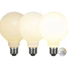 Dæmpbar Led-Pære ^ STAR TRADING E27 G95 LED-globepære 7,5 W 3-trins-dæmpning opal