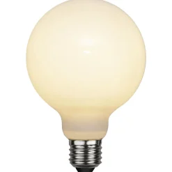 Dæmpbar Led-Pære ^ STAR TRADING E27 G95 LED-globepære 7,5 W 3-trins-dæmpning opal