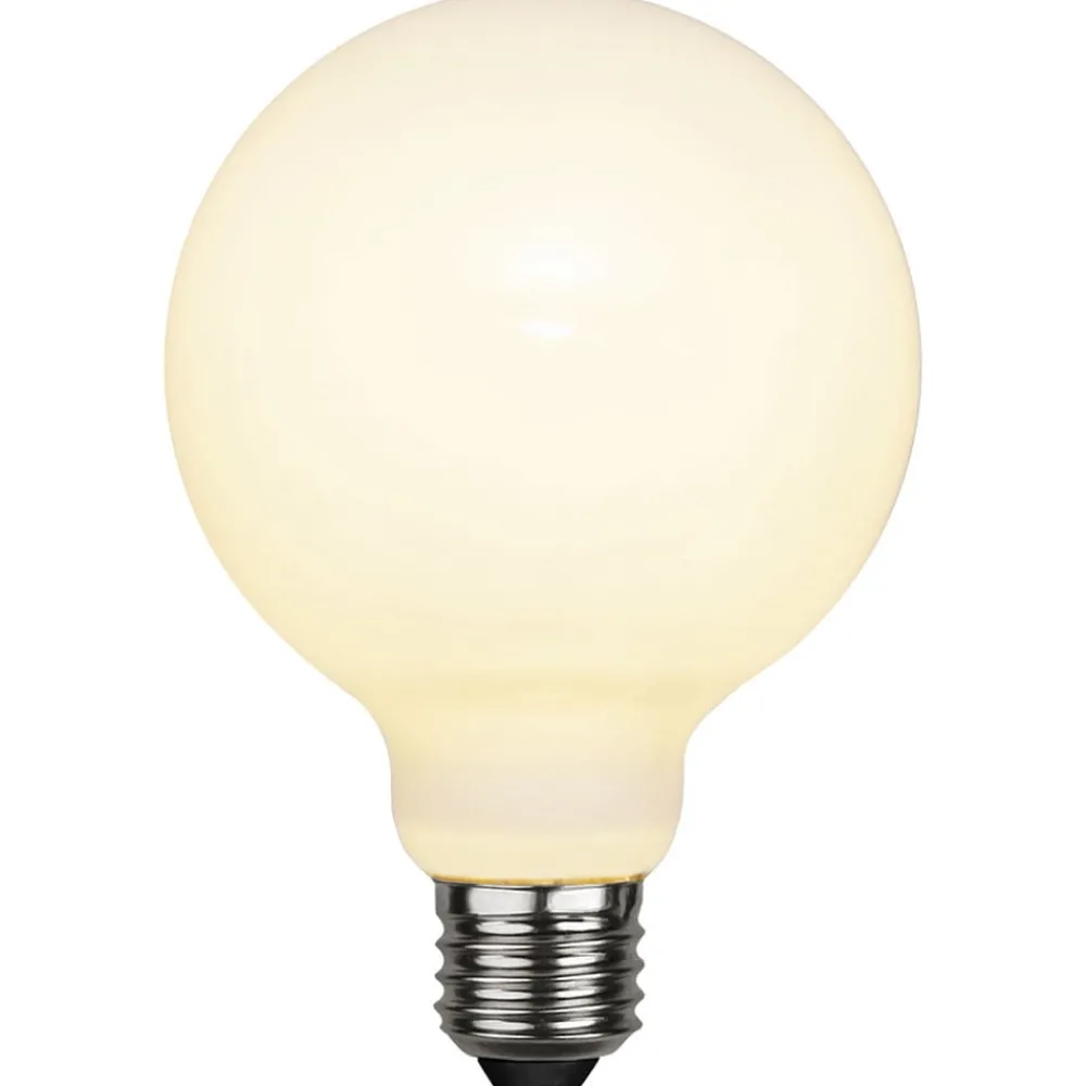 Dæmpbar Led-Pære ^ STAR TRADING E27 G95 LED-globepære 7,5 W 3-trins-dæmpning opal
