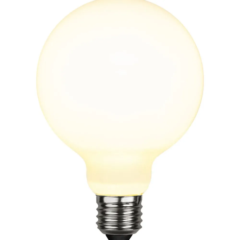Dæmpbar Led-Pære ^ STAR TRADING E27 G95 LED-globepære 7,5 W 3-trins-dæmpning opal