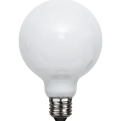 Dæmpbar Led-Pære ^ STAR TRADING E27 G95 LED-globepære 7,5 W 3-trins-dæmpning opal