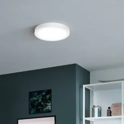 Loftlamper ^ EGLO connect Fueva-Z loftslampe, Ø 28,5 cm hvid