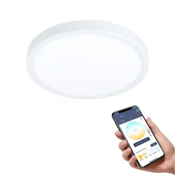 Loftlamper ^ EGLO connect Fueva-Z loftslampe, Ø 28,5 cm hvid