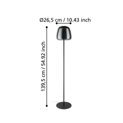 EGLO connect Gulvlamper|Gulvlamper > LED-gulvlampe Alfero-Z, RGB, CCT, sort