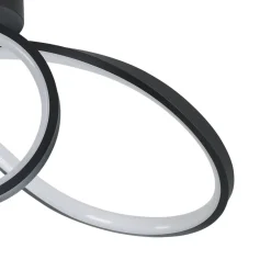 Loftlamper|Loftlamper ^ EGLO connect LED-loftlampe Calarossa-Z, sort, aluminium