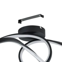 Loftlamper|Loftlamper ^ EGLO connect LED-loftlampe Calarossa-Z, sort, aluminium