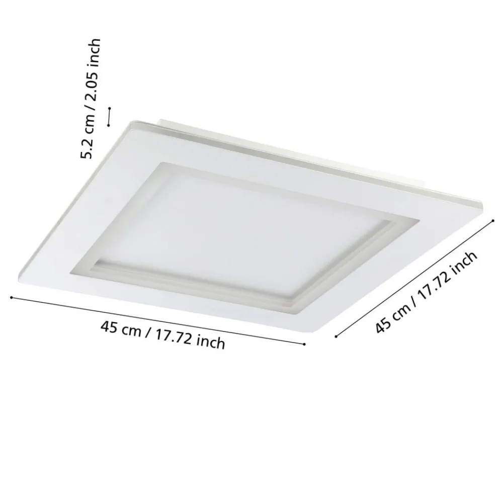 EGLO connect Loftlamper|Loftlamper > LED-loftlampe Padrogiano-Z 1 lyskilde, 45 x 45 cm