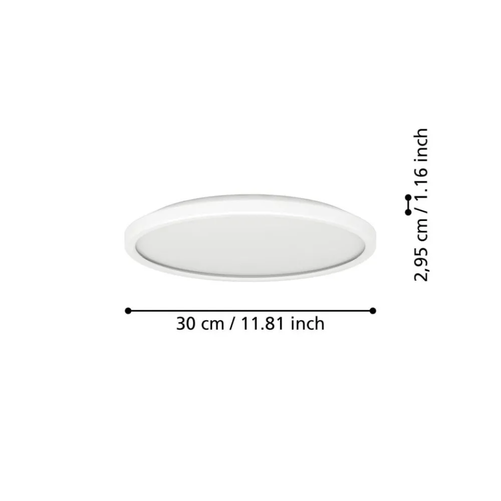 EGLO connect Loftlamper > LED-loftlampe Rovito-Z, hvid, Ø 30 cm