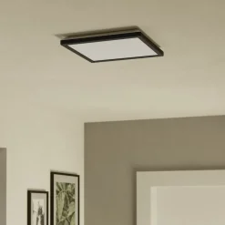 EGLO connect Loftlamper > LED-loftlampe Rovito-Z, sort, 29 x 29 cm