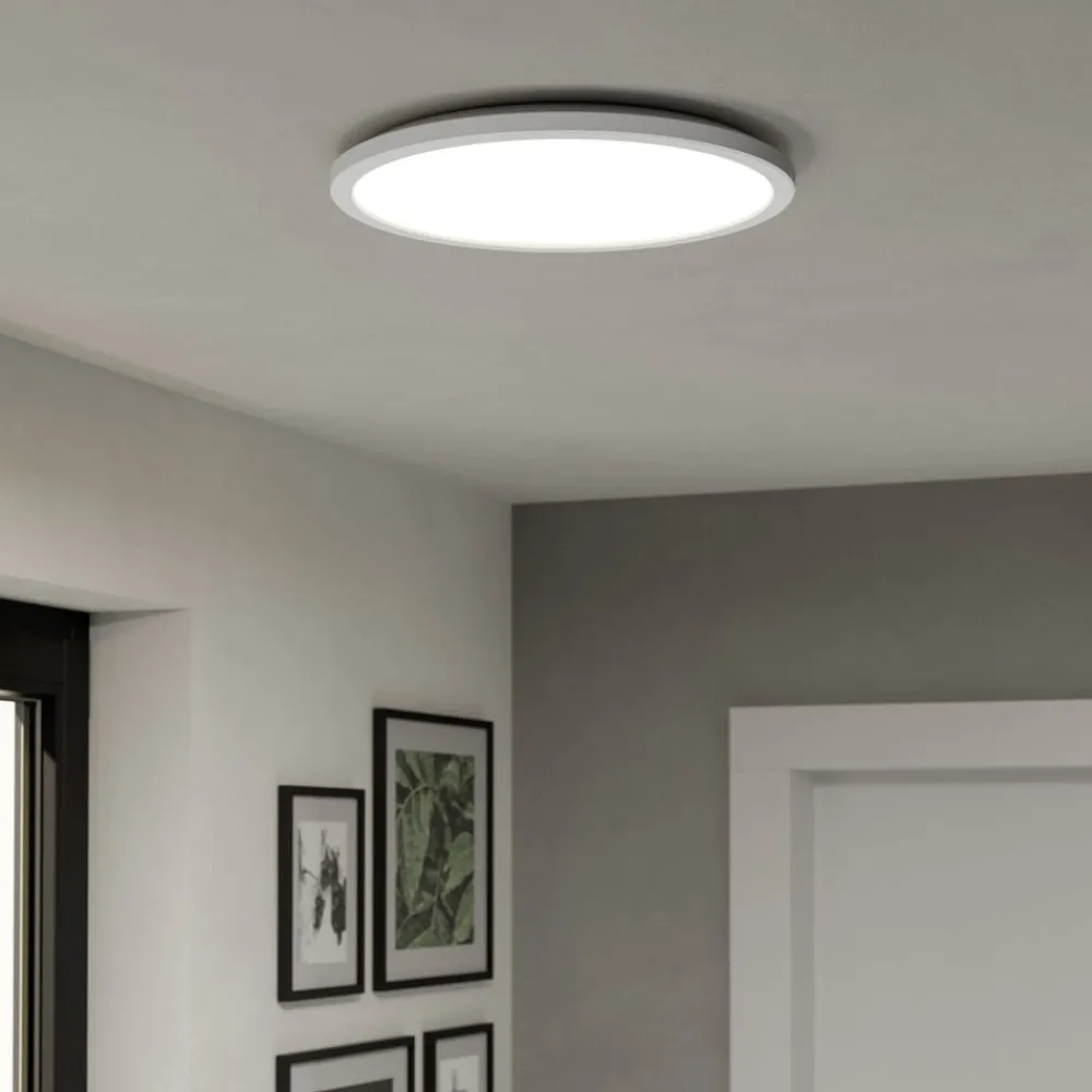 Loftlamper|Loftlamper ^ EGLO connect LED-loftlampe Rovito-Z, hvid, Ø 39 cm