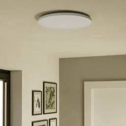 Loftlamper|Loftlamper ^ EGLO connect LED-loftlampe Rovito-Z, hvid, Ø 39 cm