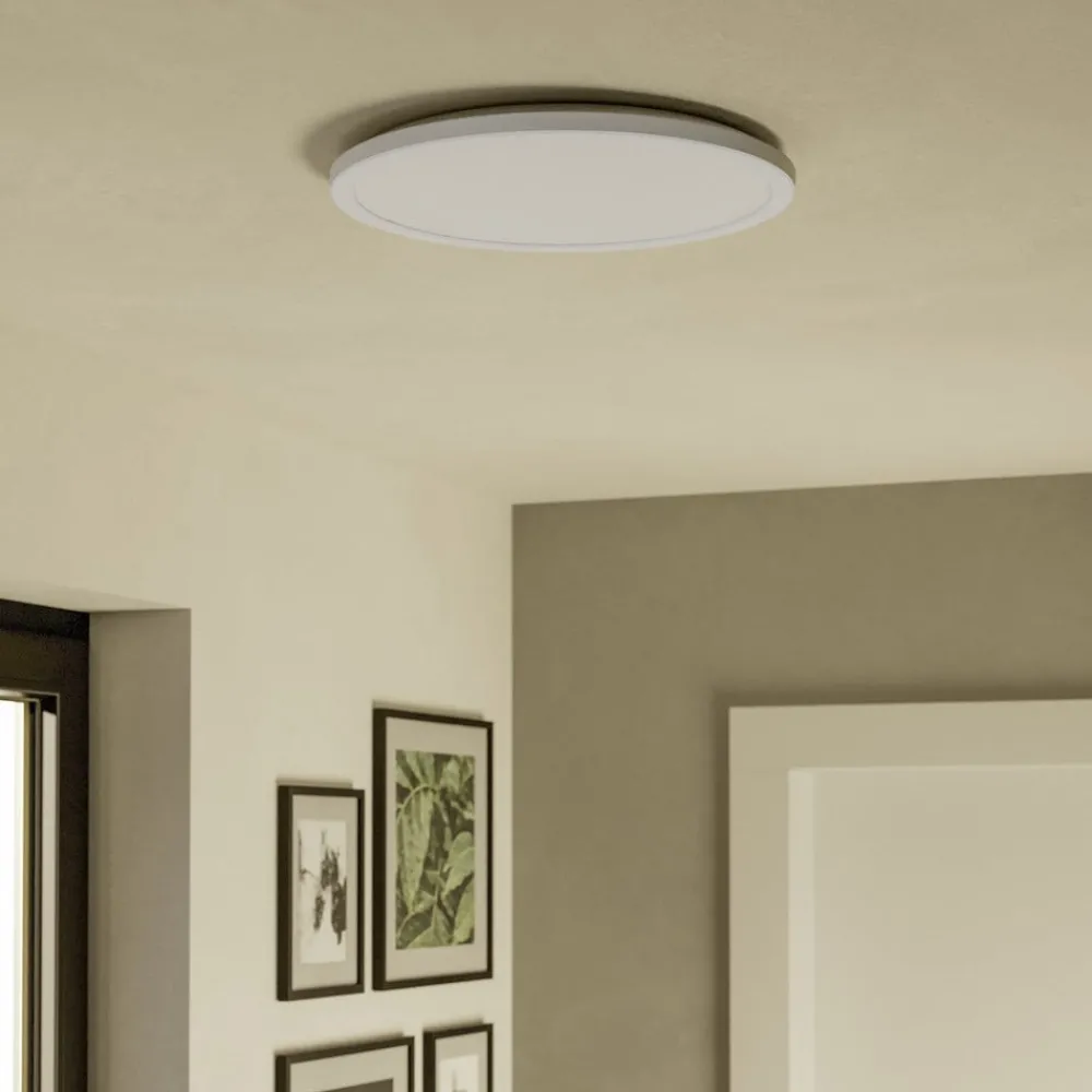 Loftlamper|Loftlamper ^ EGLO connect LED-loftlampe Rovito-Z, hvid, Ø 39 cm