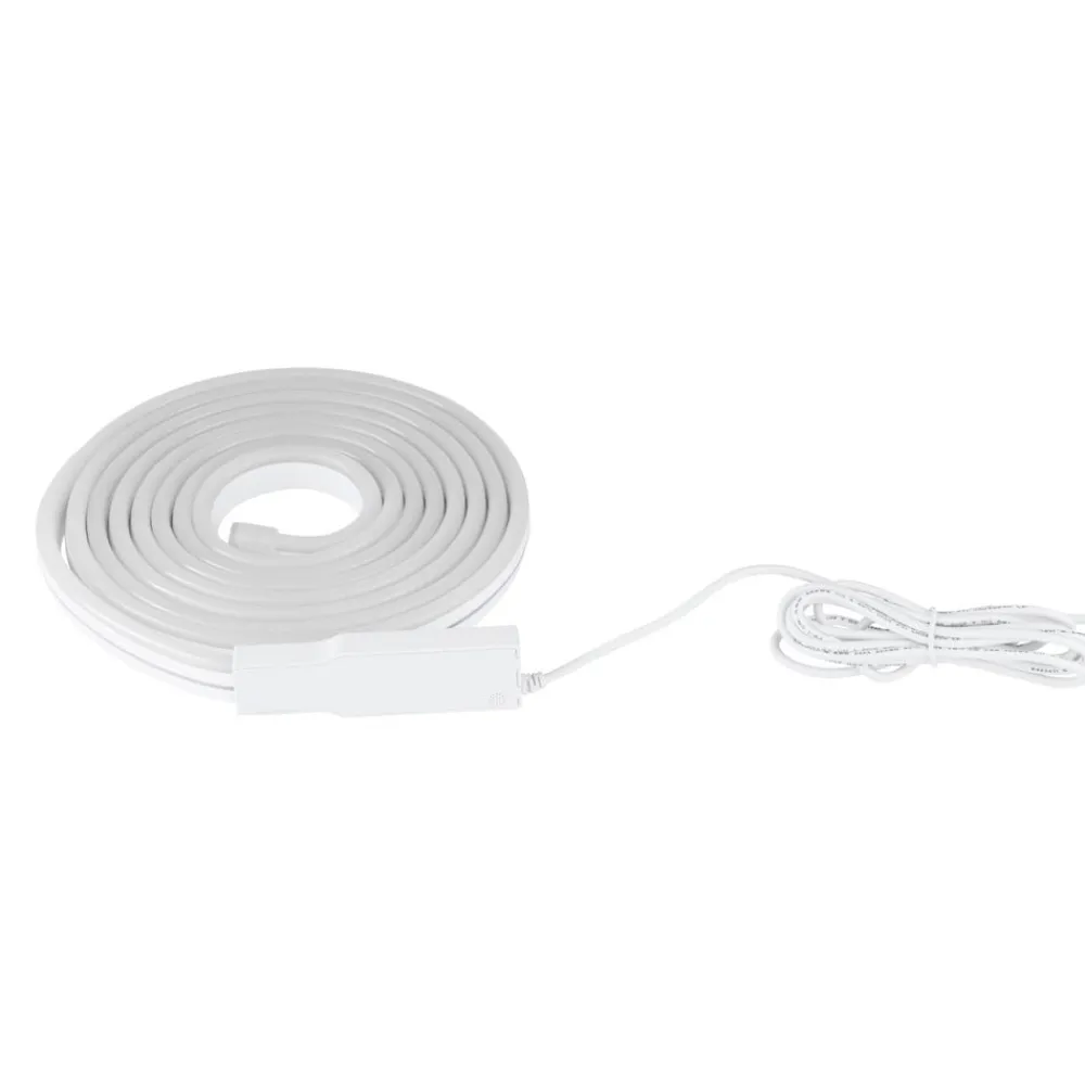 Dekorationsbelysning|Led Strips ^ EGLO connect LED-Strip Neon Stripe-Z, 3 M., RGB, CCT, hvid
