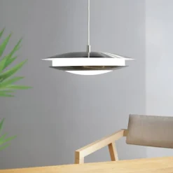 EGLO connect Pendellamper > Moneva-C LED-hængelampe nikkel Ø 40,5