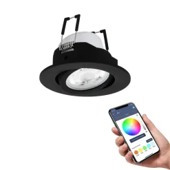 EGLO connect Indbygningsspots > Saliceto-Z LED indbygningslampe, sort