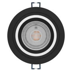 EGLO connect Indbygningsspots > Smart LED-lampe Carosso-Z, Ø 9 cm, sort