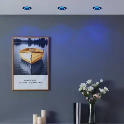 EGLO connect Indbygningsspots > Smart LED-lampe Carosso-Z, Ø 9 cm, sort