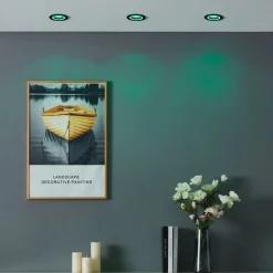 EGLO connect Indbygningsspots > Smart LED-lampe Carosso-Z, Ø 9 cm, sort