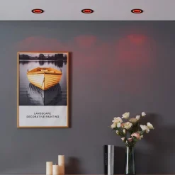 EGLO connect Indbygningsspots > Smart LED-lampe Carosso-Z, Ø 9 cm, sort