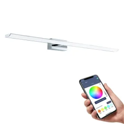 EGLO connect Væg- Og Spejllamper > Smart LED-spejllampe Tabiano-Z, 90,5 cm, krom