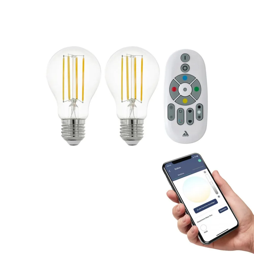 EGLO connect Smarte Lyskilder > -z E27 A60 6W 806lm 4.000K, 2-pak