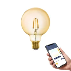 Dæmpbar Led-Pære|Smarte Lyskilder ^ EGLO connect -z E27 G95 Globe 5,5 W 500 lm 2200K