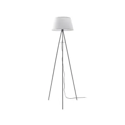 Gulvlamper ^ ELC Elsika gulvlampe, stofskærm, hvid