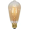 STAR TRADING Filament Pære|Led Pærer > E27 LED-filamentpære, 0,75 W, 2.000 K, ravgul