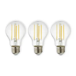 Filament Pære|Led Pærer ^ Lindby E27 LED-filament 7 W 806lm 2.700 K klar, 3 stk