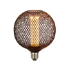 Dæmpbar Led-Pære ^ Searchlight E27 LED-pære Mesh 3,5 W 1.800 K Ø12cm sort