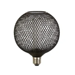 Dæmpbar Led-Pære ^ Searchlight E27 LED-pære Mesh 3,5 W 1.800 K Ø12cm sort