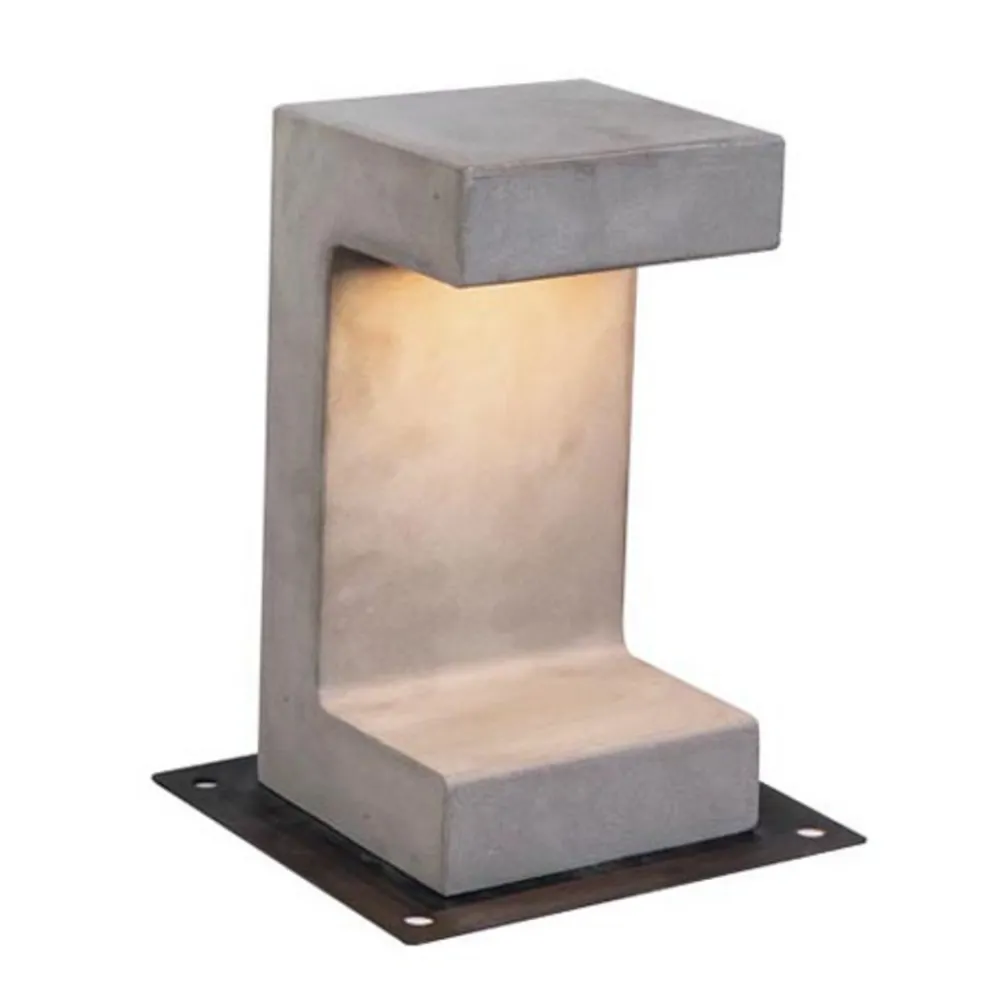 Sokkellamper ^ Zambelis E191 LED-sokkellampe af beton, højde 30 cm