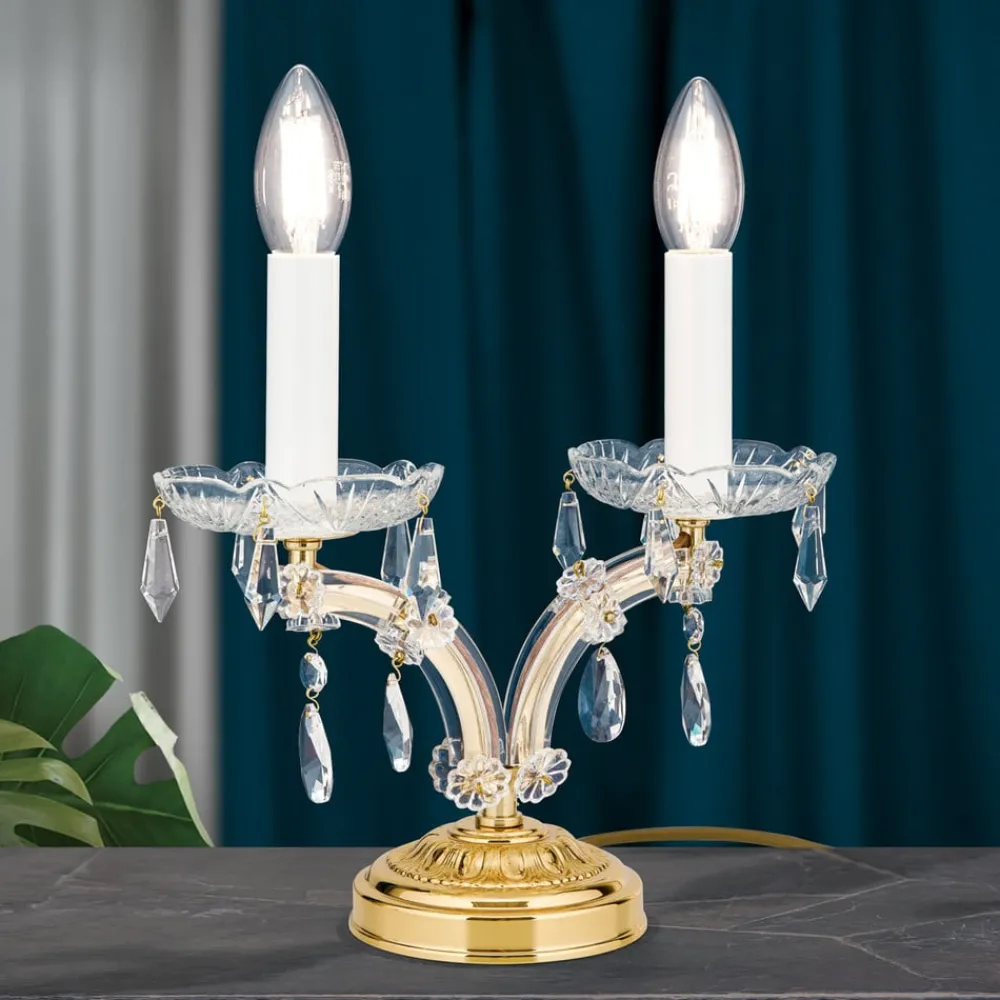 ORION Bordlamper > Elegant TJURA bordlampe med krystaller