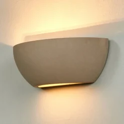 Gang|Væglamper ^ Lindby Elegant væglampe Renata af beton
