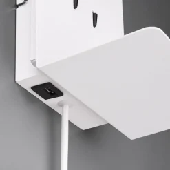 Trio Lighting Væglamper|Væglamper > Element LED-væglampe med hylde, mat hvid