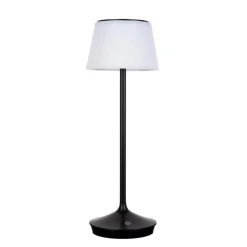 Näve Solcellelamper > Emmi LED-bordlampe, solcelle, CCT, opladelig, sort