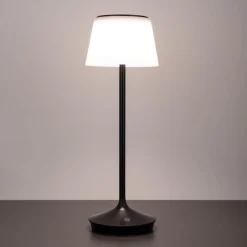 Näve Solcellelamper > Emmi LED-bordlampe, solcelle, CCT, opladelig, sort