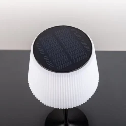 Näve Solcellelamper > Emmi LED-bordlampe, solcelle, CCT, opladelig, sort