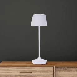 Näve Solcellelamper > Emmi LED-bordlampe, solcelle, CCT, opladelig, hvid