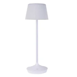 Näve Solcellelamper > Emmi LED-bordlampe, solcelle, CCT, opladelig, hvid