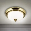 ORION Loftlamper > Empire loftlampe, Ø 26,5 cm, guld, matteret opalglas
