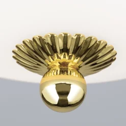 ORION Loftlamper > Empire loftlampe, Ø 26,5 cm, guld, matteret opalglas