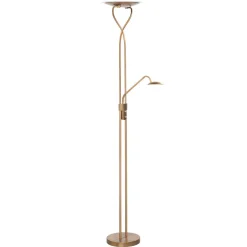 Gulvlamper|Gulvlamper ^ HighLight Empoli - LED-uplight i bronze med læselampe
